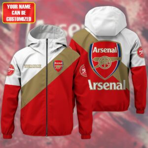 Arsenal EPL Style Parka Jacket For Fans
