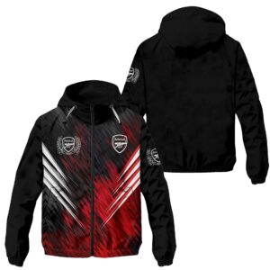 Arsenal EPL Style Windbreaker Jacket For Fans