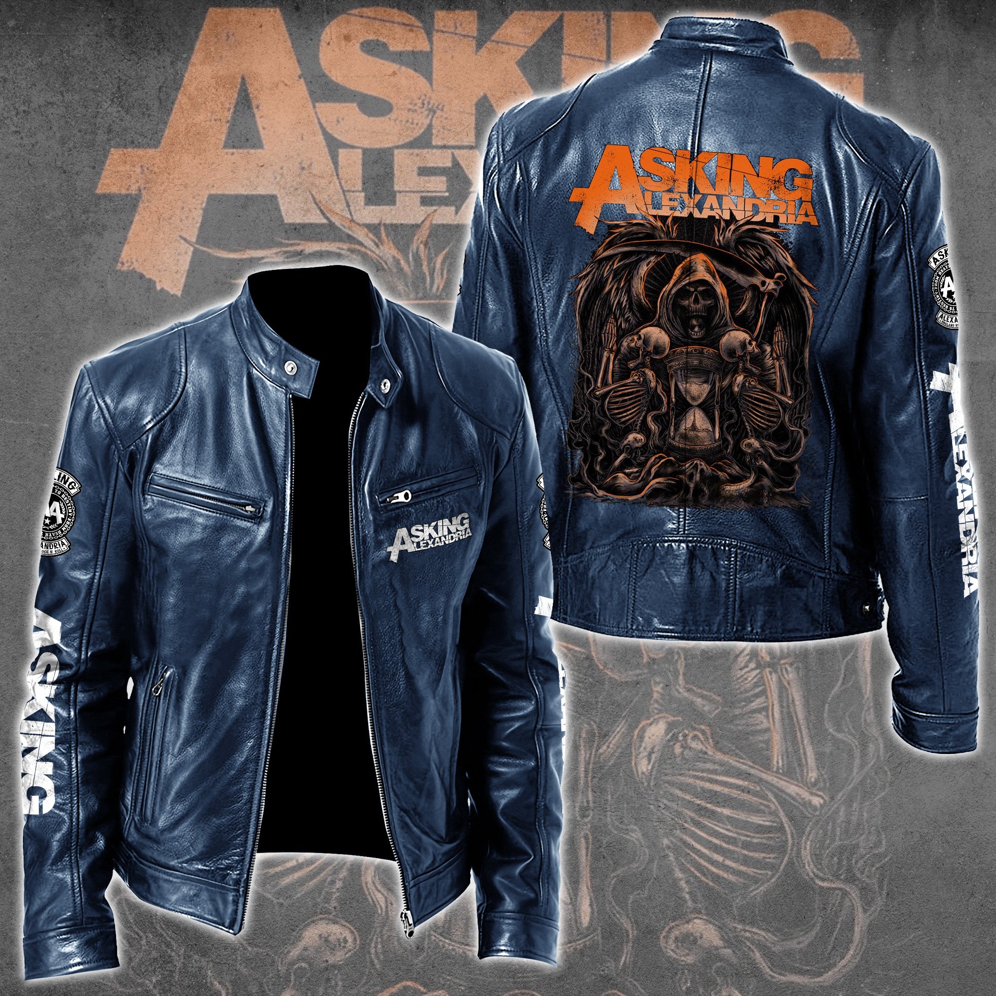Asking Alexandria Music Style Leather Jacket For Fans