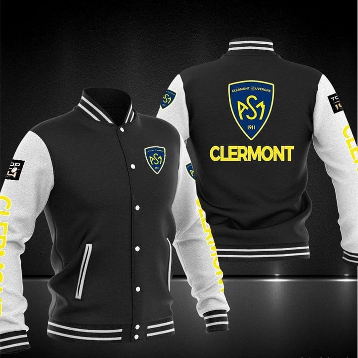 ASM Clermont Auvergne Top 14 Style Baseball Jacket For Fans