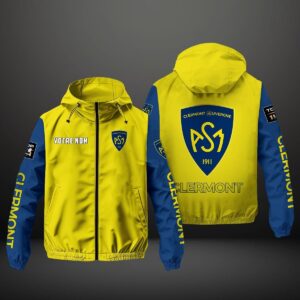 ASM Clermont Auvergne Top 14 Style Windbreaker Jacket For Fans