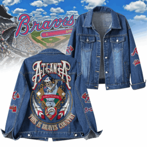 Atlanta Braves MLB Denim Jacket Gift For Fans