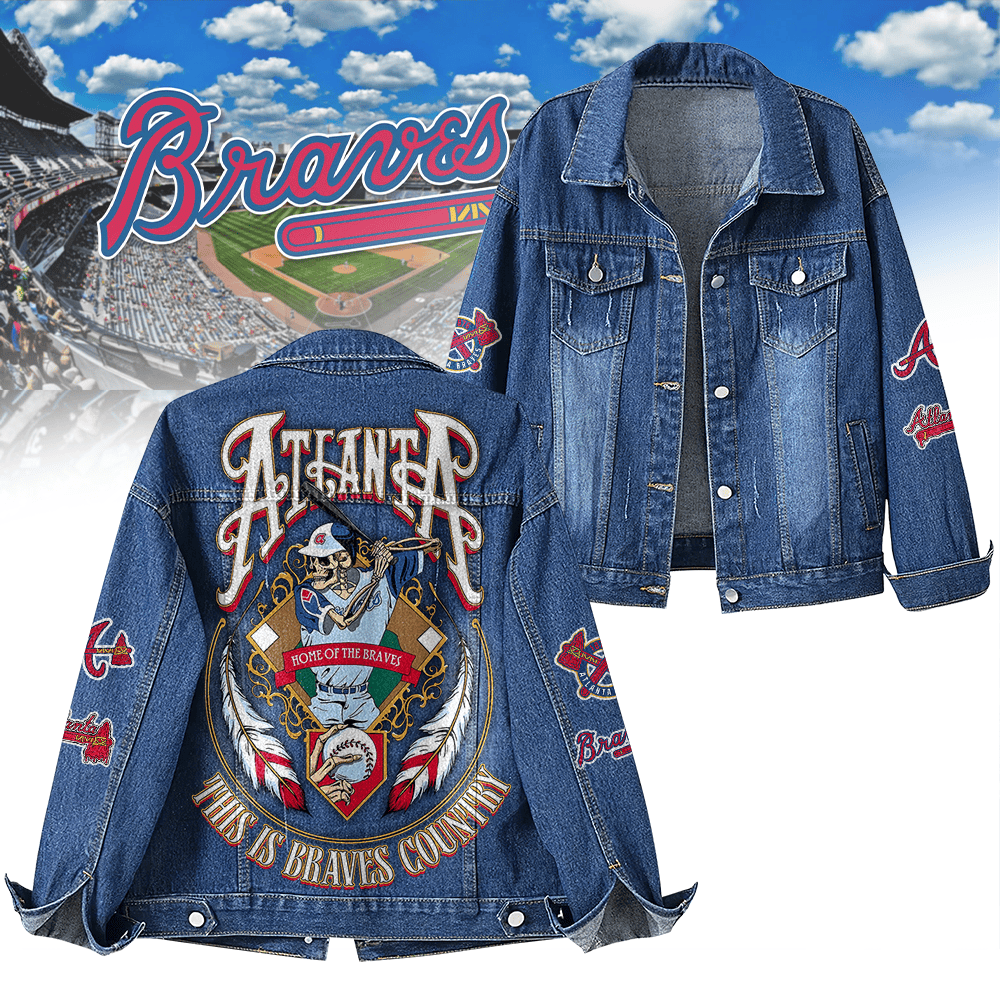 Atlanta Braves MLB Denim Jacket Gift For Fans