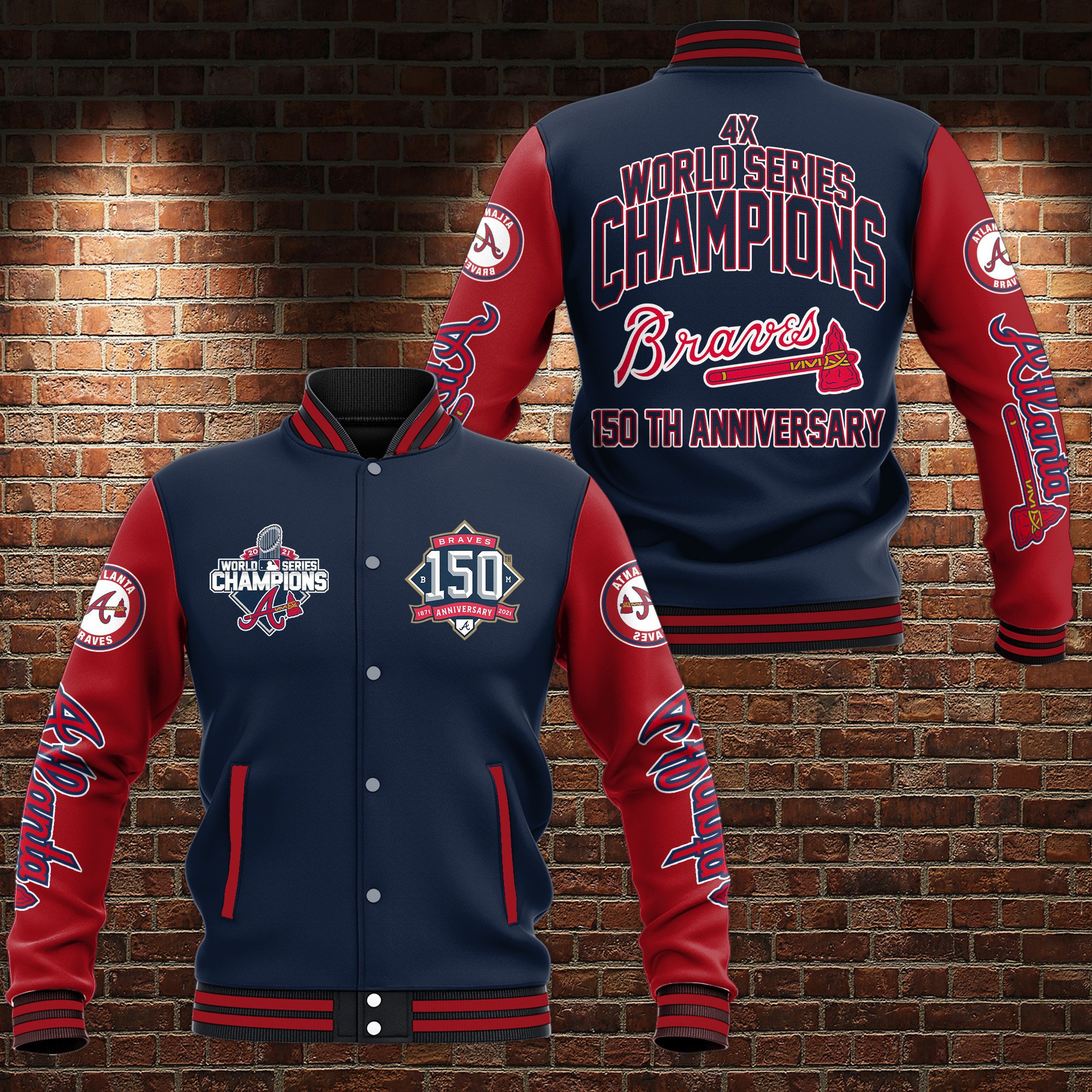 Atlanta Braves MLB Style Baseball Jacket For Fans