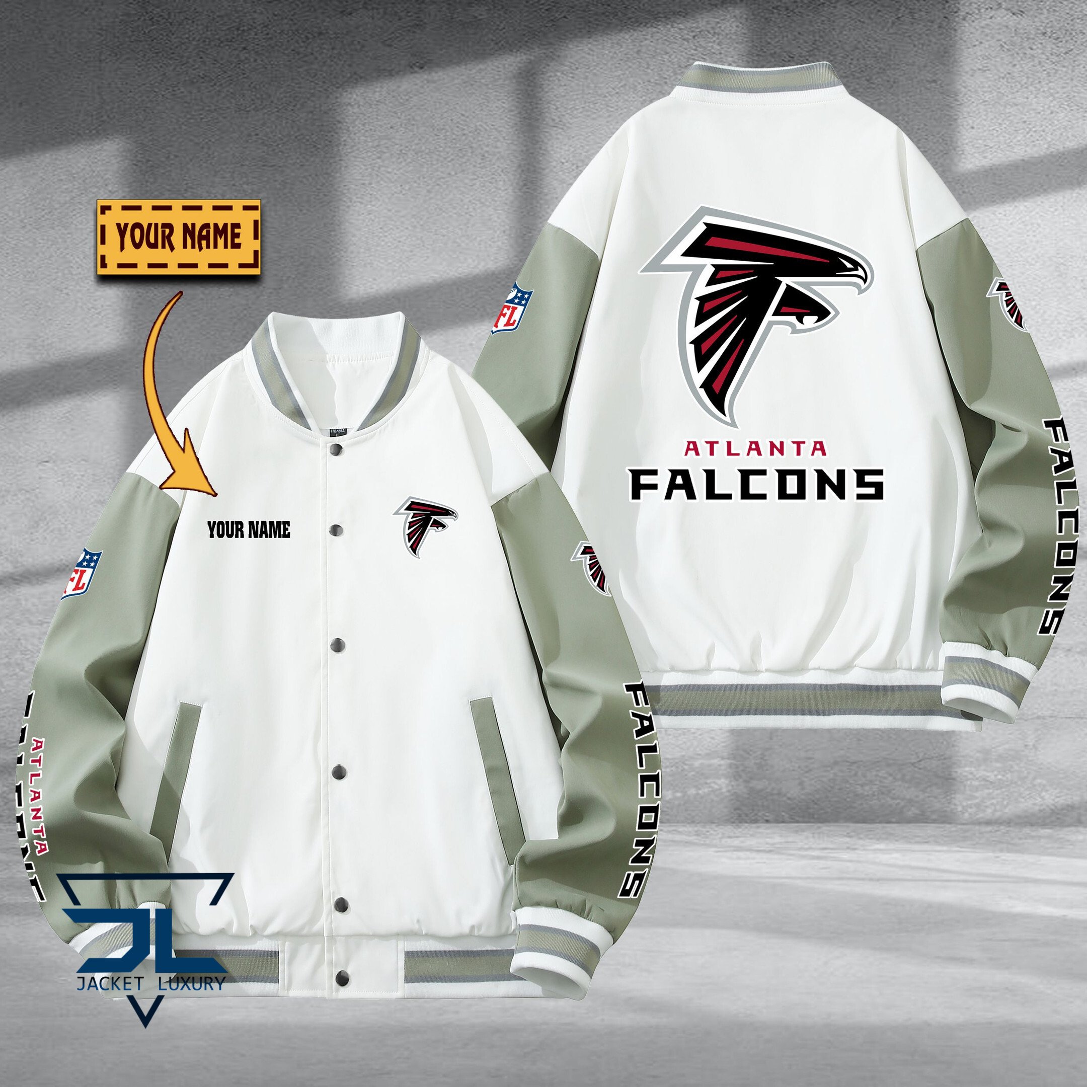 Atlanta Falcon NFL Style Baseball Jacket For Fan