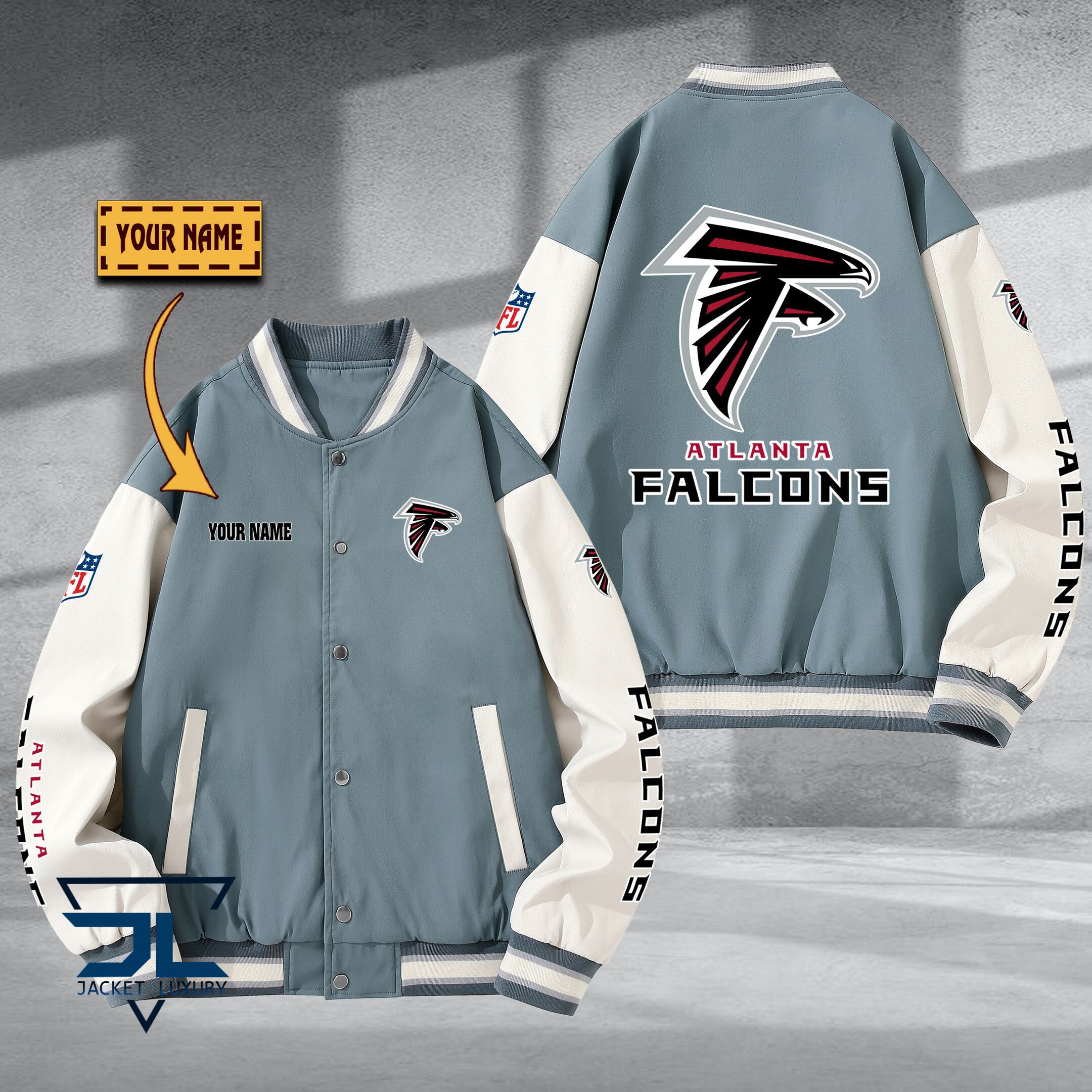 Atlanta Falcon NFL Style Baseball Jacket For Fan
