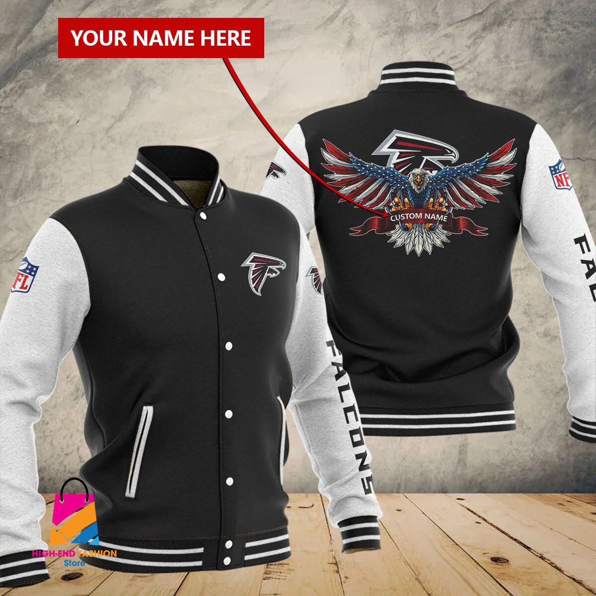 Atlanta Falcons NFL Style Baseball Jacket For Fan