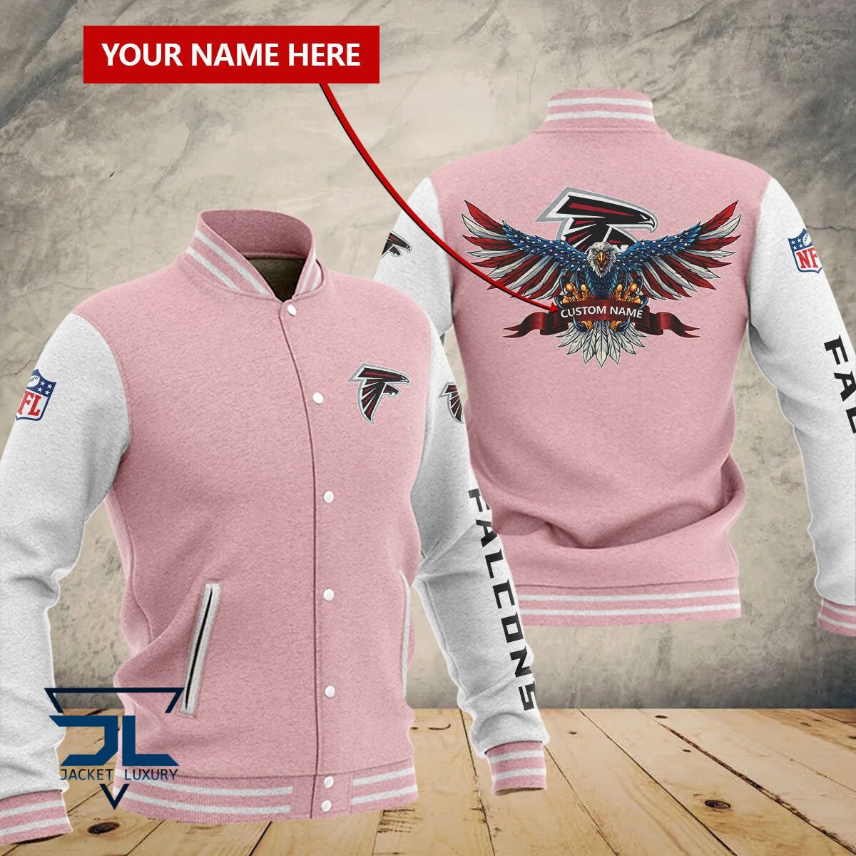 Atlanta Falcons NFL Style Baseball Jacket For Fan