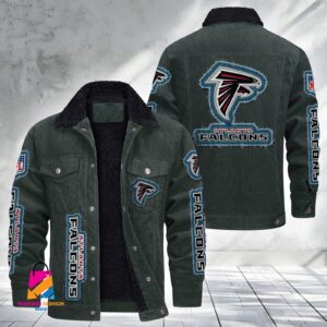 Atlanta Falcons NFL Style Fleece Thermal Cotton Jacket For Fans