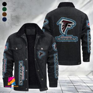 Atlanta Falcons NFL Style Fleece Thermal Cotton Jacket For Fans