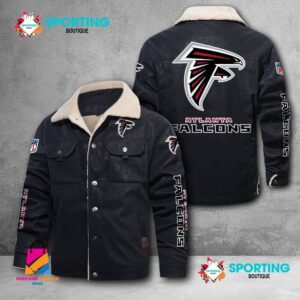 Atlanta Falcons NFL Style Fleece Thermal Cotton Jacket For Fans