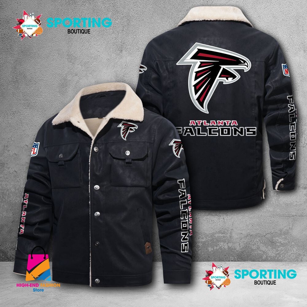 Atlanta Falcons NFL Style Fleece Thermal Cotton Jacket For Fans