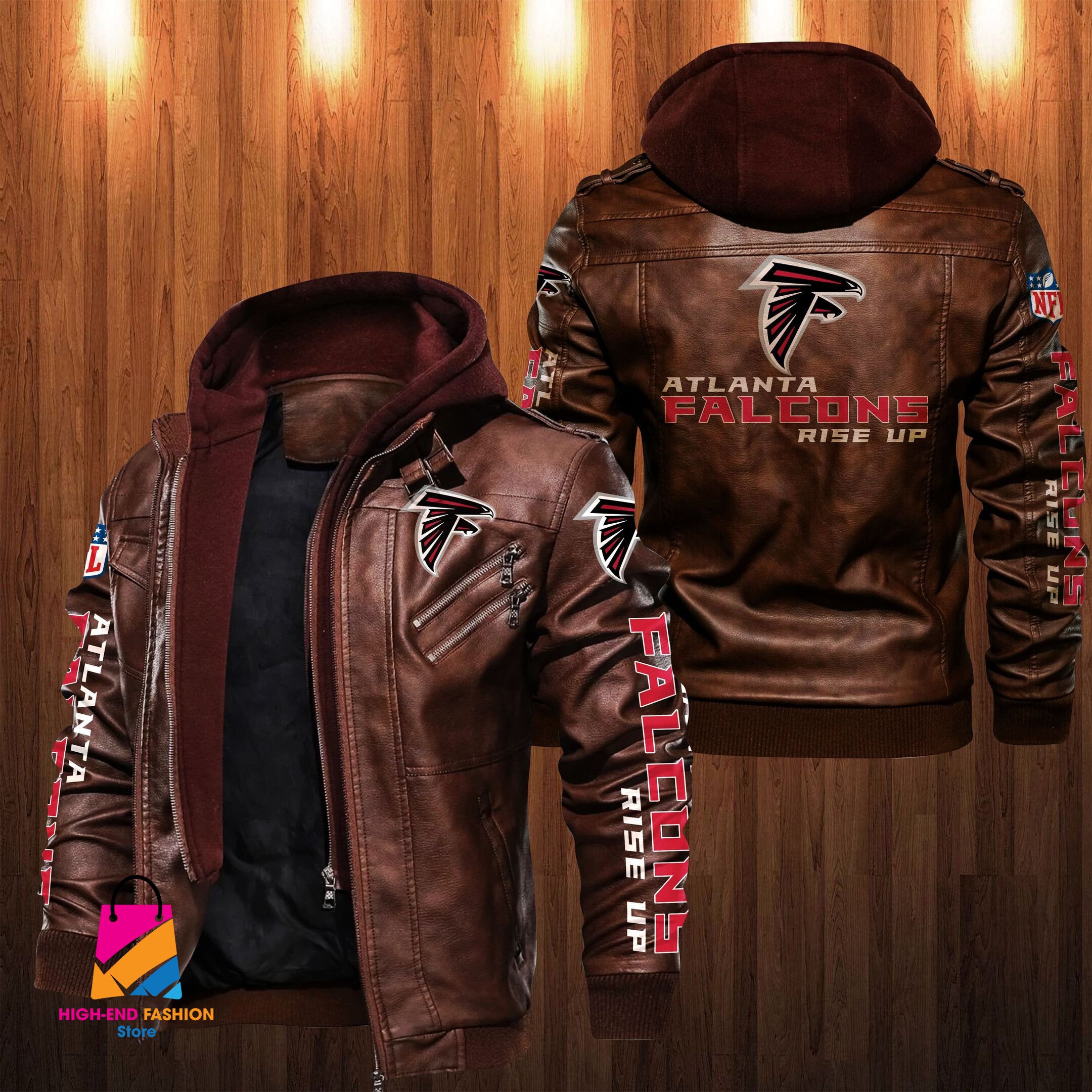 Atlanta Falcons NFL Style Leather Jacket For Fan