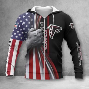 Atlanta Falcons NFL Style Zip Hoodie Jacket For Fans