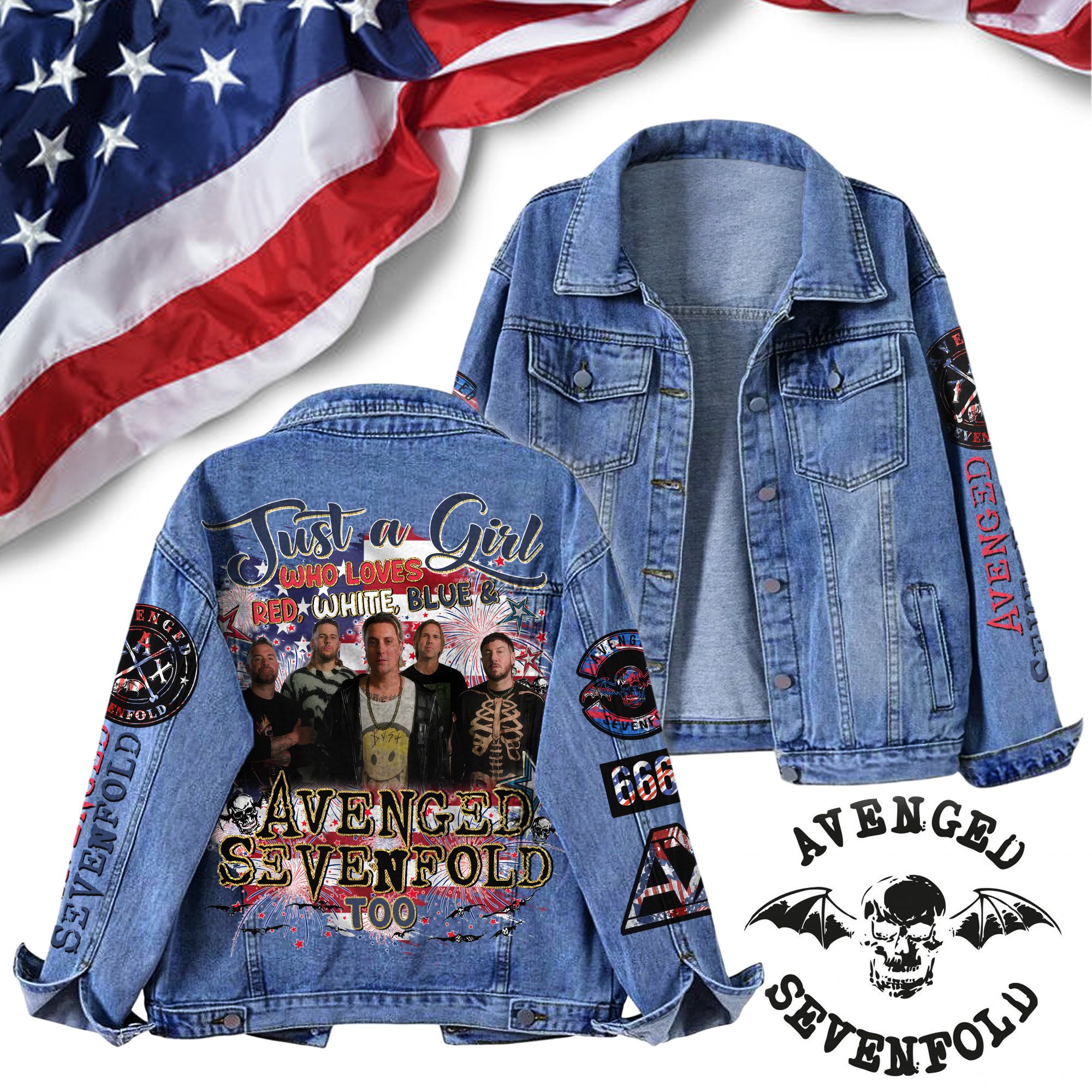Avenged Sevenfold Music Denim Jacket Gift For Fans