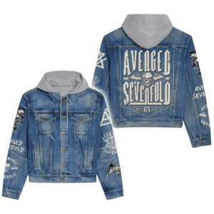 Avenged Sevenfold Music Style Hooded Denim Jacket For Fans