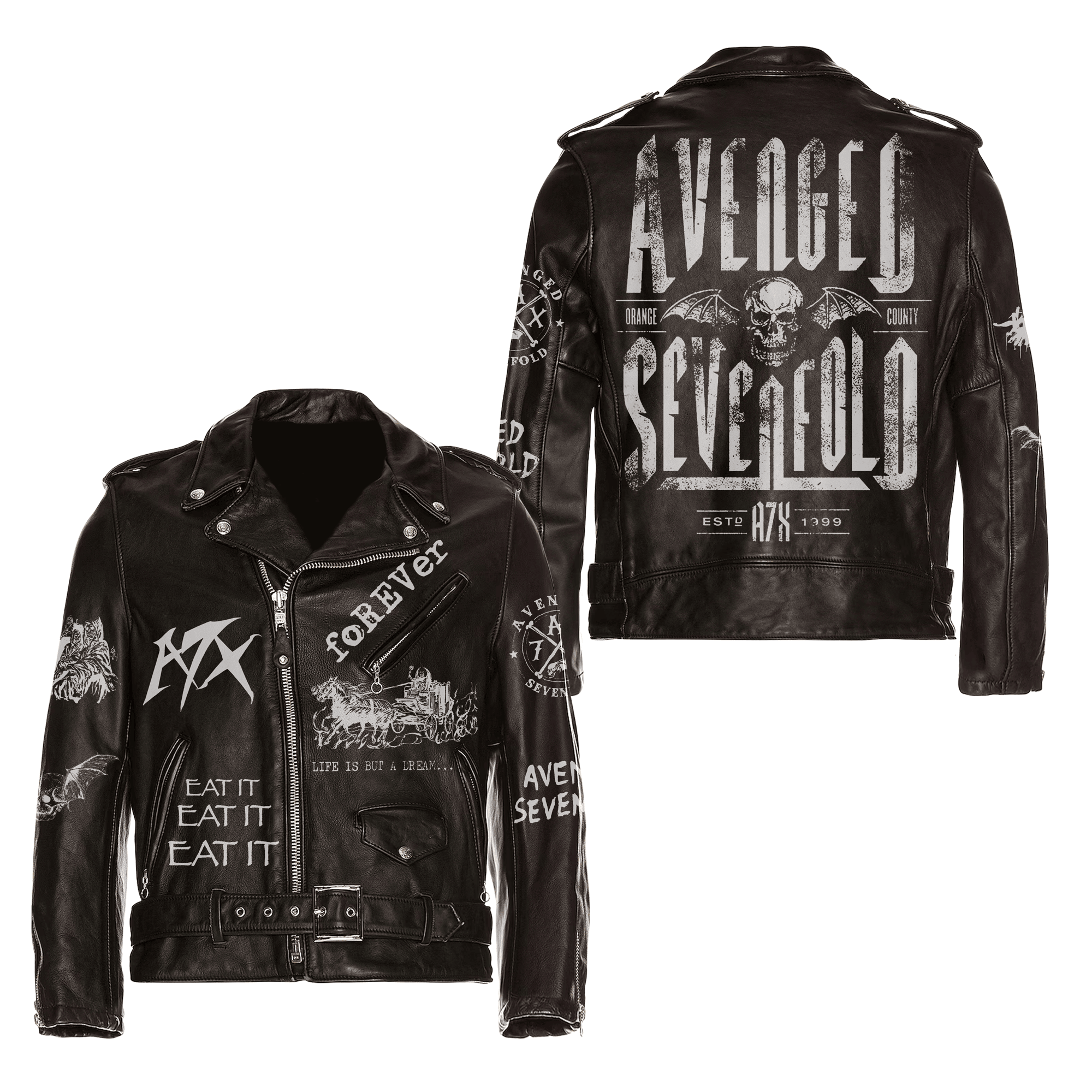 Avenged Sevenfold Music Style Leather Jacket For Fans
