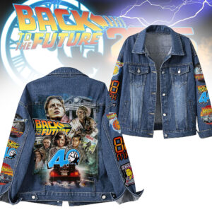 Back to the Future Movies Denim Jacket Gift For Fans