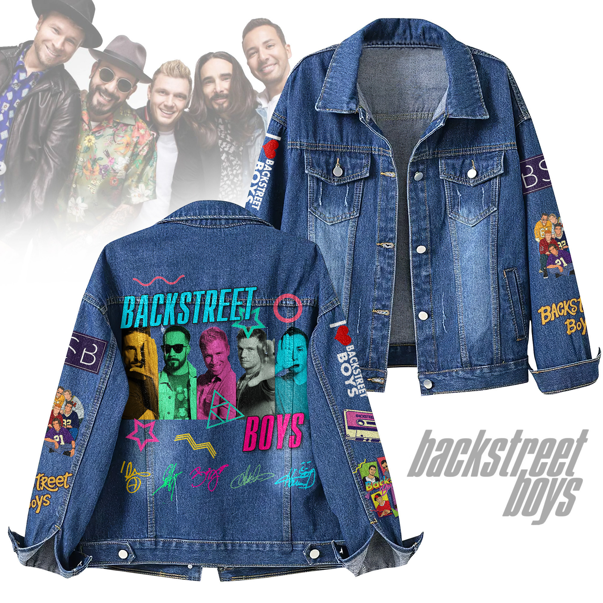Backstreet Boys Music Denim Jacket Gift For Fans