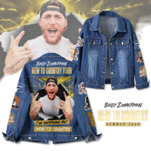Bailey Zimmerman Music Denim Jacket Gift For Fans