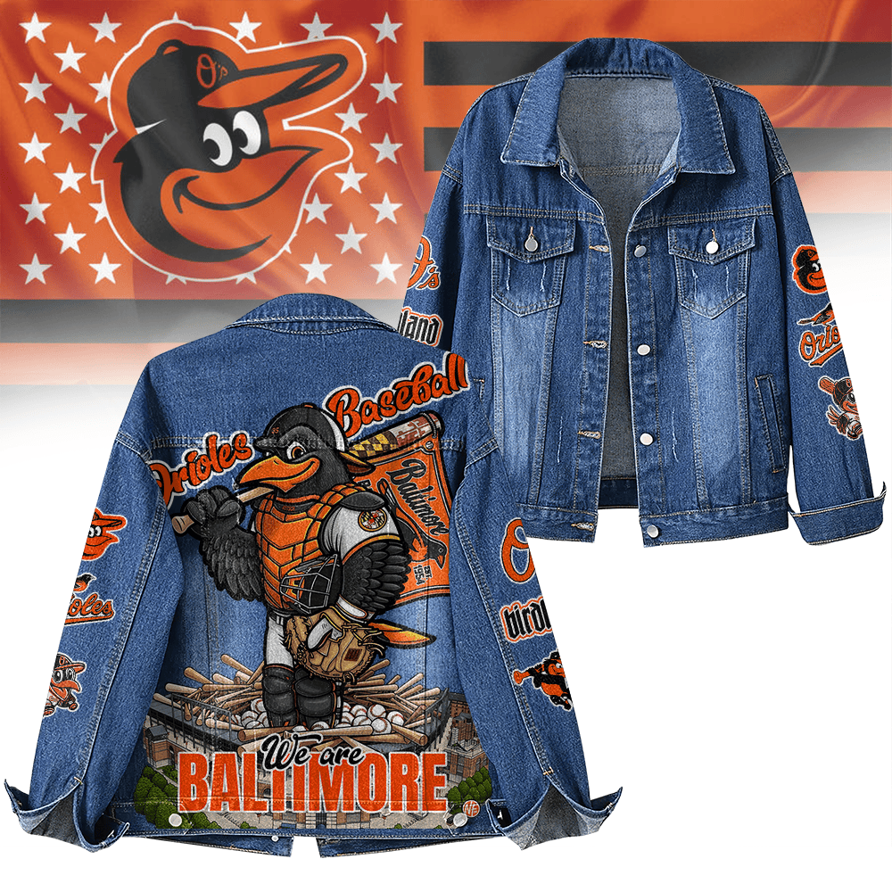 Baltimore Orioles MLB Denim Jacket Gift For Fans