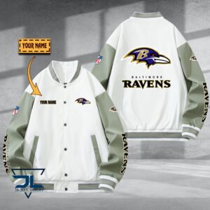 Baltimore Raven NFL Style Baseball Jacket For Fan