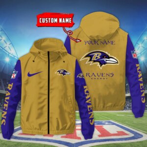 Baltimore Ravens NFL Personalized Style Windbreaker Jacket For Fans