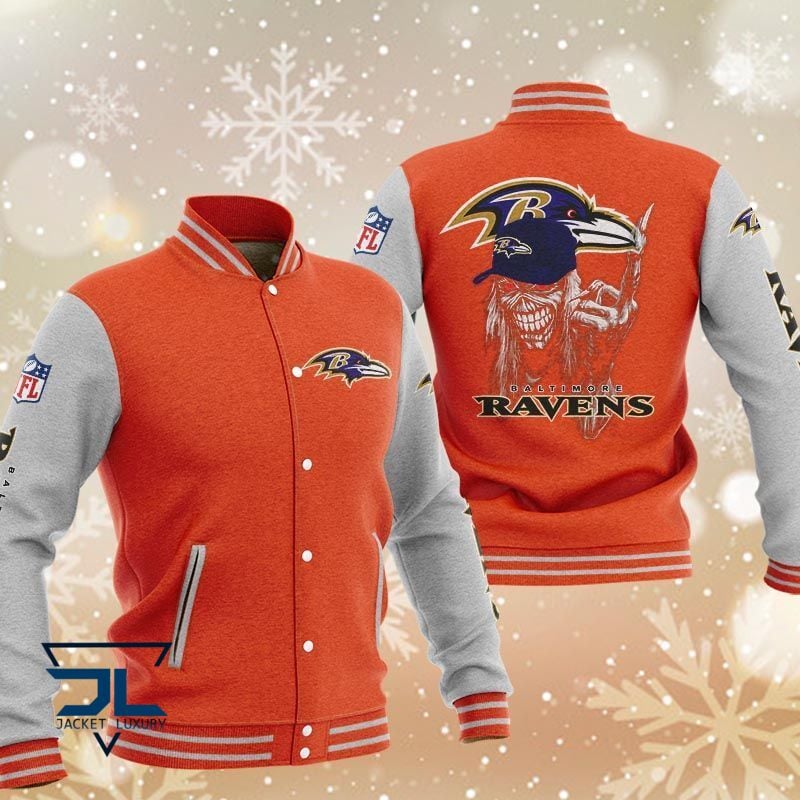 Baltimore Ravens NFL Style Baseball Jacket For Fan