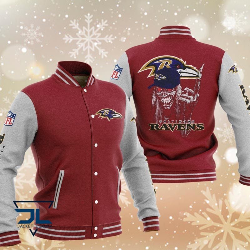 Baltimore Ravens NFL Style Baseball Jacket For Fan