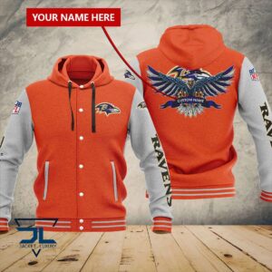 Baltimore Ravens NFL Style Baseball Jacket For Fan