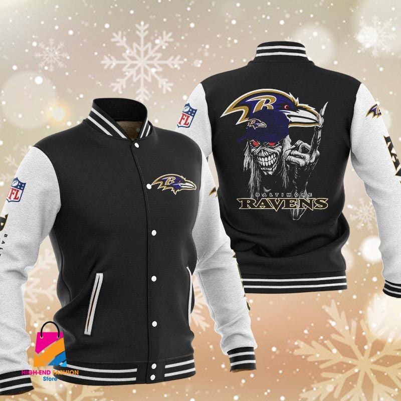 Baltimore Ravens NFL Style Baseball Jacket For Fan