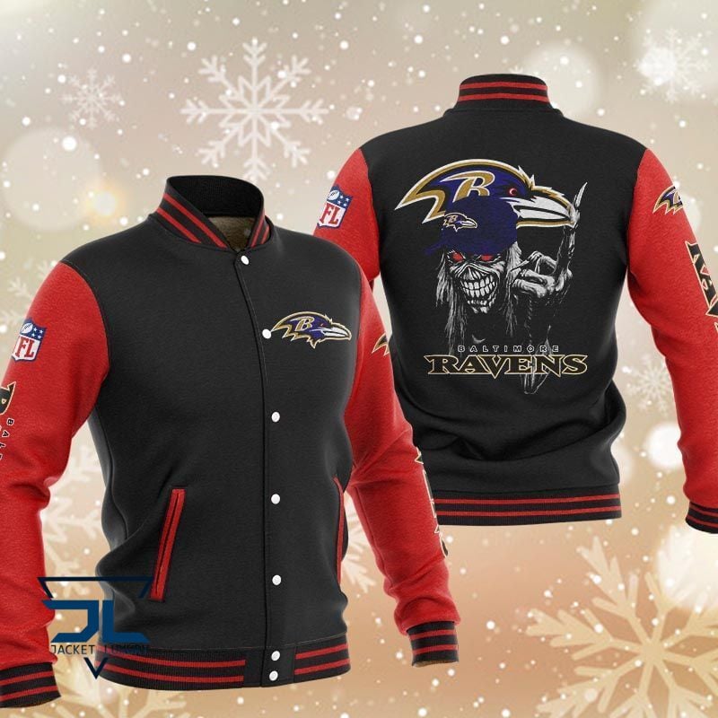Baltimore Ravens NFL Style Baseball Jacket For Fan