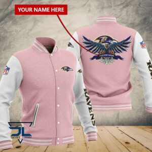 Baltimore Ravens NFL Style Baseball Jacket For Fan