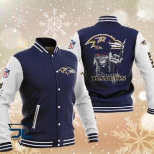 Baltimore Ravens NFL Style Baseball Jacket For Fan