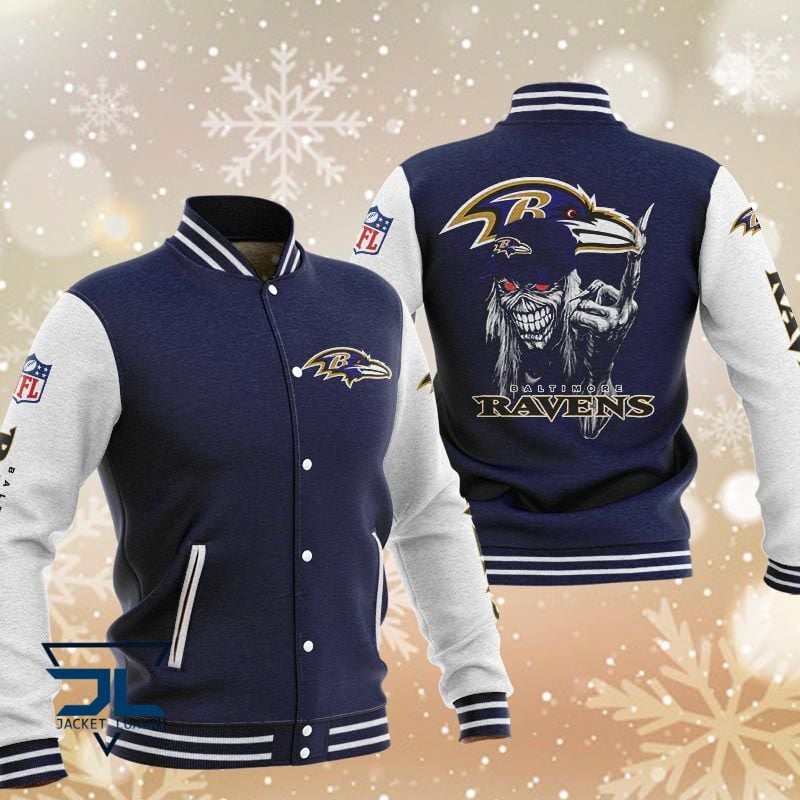 Baltimore Ravens NFL Style Baseball Jacket For Fan