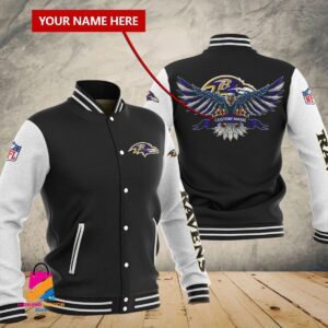 Baltimore Ravens NFL Style Baseball Jacket For Fan