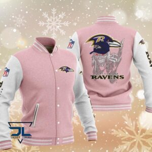 Baltimore Ravens NFL Style Baseball Jacket For Fan
