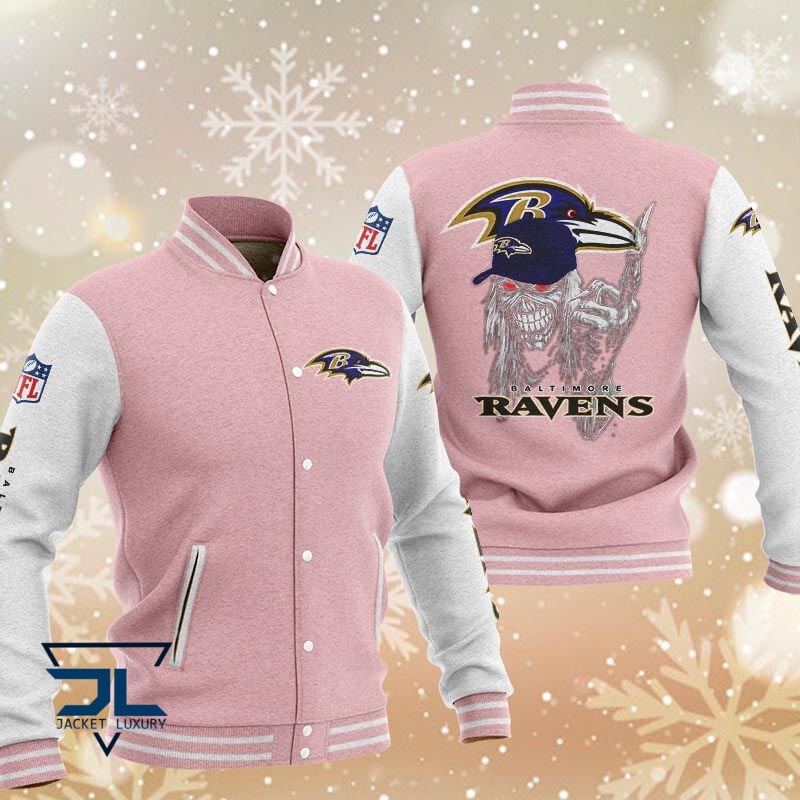 Baltimore Ravens NFL Style Baseball Jacket For Fan