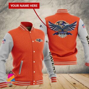 Baltimore Ravens NFL Style Baseball Jacket For Fan