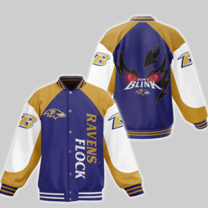 Baltimore Ravens NFL Style Baseball Jacket For Fans