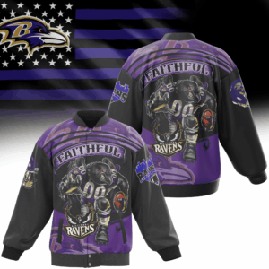 Baltimore Ravens NFL Style Baseball Jacket For Fans