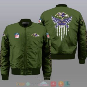 Baltimore Ravens NFL Style Bomber Jacket For Fans