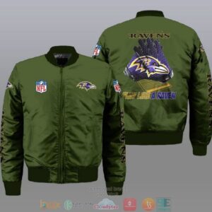 Baltimore Ravens NFL Style Bomber Jacket For Fans