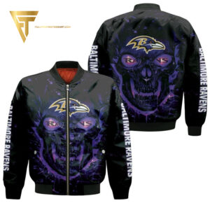 Baltimore Ravens NFL Style Bomber Jacket For Fans