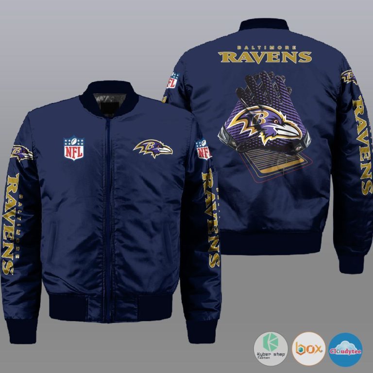 Baltimore Ravens NFL Style Bomber Jacket For Fans