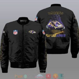 Baltimore Ravens NFL Style Bomber Jacket For Fans