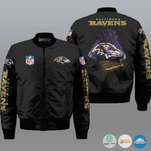 Baltimore Ravens NFL Style Bomber Jacket For Fans