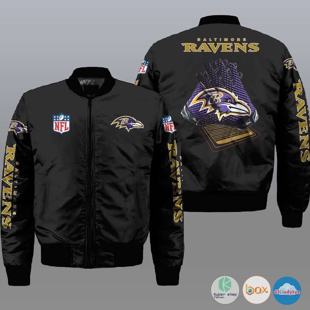 Baltimore Ravens NFL Style Bomber Jacket For Fans