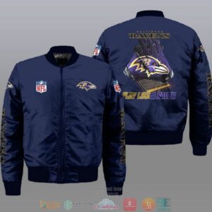 Baltimore Ravens NFL Style Bomber Jacket For Fans