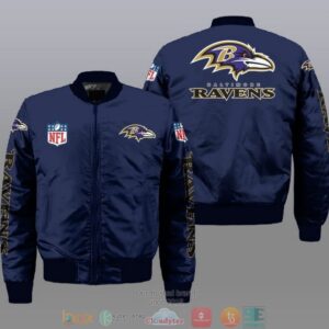 Baltimore Ravens NFL Style Bomber Jacket For Fans